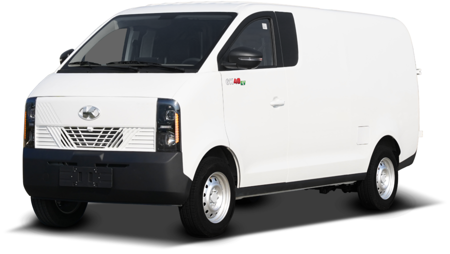 Xe van điện GK48-EV góc chụp 3/4 thiết kế hiện đại
